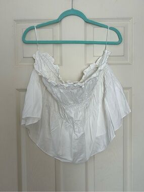 NWOT Anthropologie x Mare Mare white strapless top